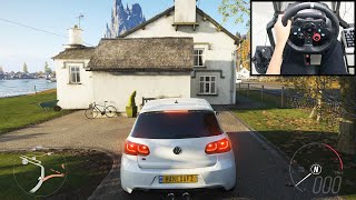 Volkswagen Golf 6 R  Forza Horizon 4  Logitech g29 gameplay [upl. by Ahsila]