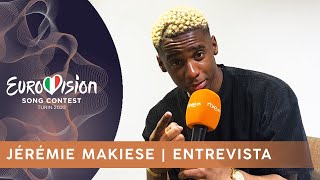 Jérémie Makiese representante de BÉLGICA en EUROVISIÓN 2022  ENTREVISTA [upl. by Dirgni]