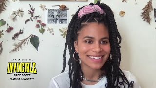 Zazie Beetz talks Invincible says Atlanta will begin filming soon [upl. by Ttekcirc912]