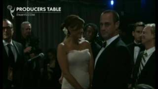 Christopher Meloni amp Mariska Hargitay Backstage  the Emmys 2010 [upl. by Aineles]