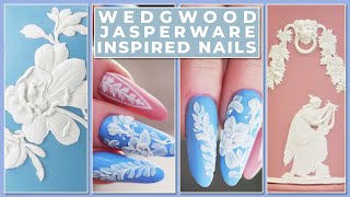 💅🏺Wedgwood Jasperware Inspired Nail Art🏺💅 [upl. by Levey]