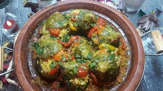 delecieux tajine marocain de courgettes farcies de riz complet et légumes [upl. by Olivann]