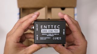 ENTTEC DMX USB Pro 512Ch USB DMX Interface Unboxing [upl. by Giesecke]