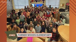 Meteorologist Alex Forbes visits Turner Woods Elementary [upl. by Hourigan880]