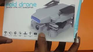 6 axis gyro drone  mini droneAerobat Pocket Drone fold drone Unboxing amp Fly Review [upl. by Magdaia]