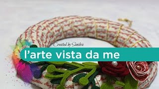 Ghirlanda natalizia fai da te Tutorial  Christmas wreath  Natale fai da te [upl. by Kasey548]