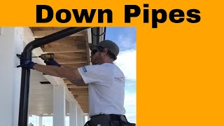 Lindab Rainline Gutter Downpipe Installation [upl. by Ettennal]