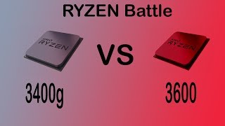 Ryzen 3600 vs 3400g Benchmark Comparison  Whos the Budget King [upl. by Yerroc755]