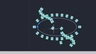 AutoCAD blocks Array  Arrangement of blocks and dynamic blocks [upl. by Sukcirdor]