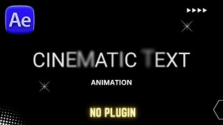 Cinematic Text Animation Tutoiral like  After Effect  logo animation viral shorts trending [upl. by Nylsaj]