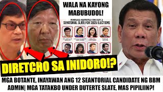 Matapos IPAKILALA 12 SENATORIAL CANDIDATE ni BBM BINOYCOTT AGAD ng mga BOTANTE quotNO TO MAMBUBUDOLquot [upl. by Cogan]