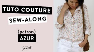 TUTORIEL COUTURE Coudre la chemise ou robe AZUR [upl. by Enibas60]