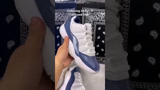 unboxing air Jordan 11 diffused blue received from nicekicksshop6118 [upl. by Holmun]