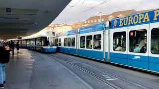 VBZ Zürich Tram  Bombardier Flexity Zürich 4002 im Betrieb [upl. by Einiffit86]