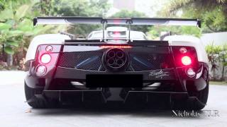 Pagani Zonda Cinque 25 loud revs [upl. by Anircam111]