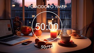 5010 Pomodoro Timer • Study With Me • Study and Take a Short Break Enjoy Evening ❤️ Focus Station [upl. by Aenneea]