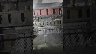 How to make expanded metal mesh expandedmetal expandedmetalmachine satisfying shorts factory [upl. by Cornie]