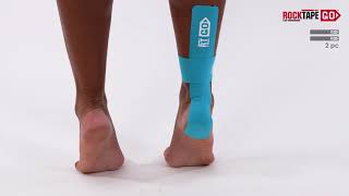 RockTape GO  Ankle Taping Instructions [upl. by Aniaz]