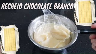 RECHEIO DE CHOCOLATE BRANCO PARA BOLOS [upl. by Saloma]