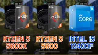 RYZEN 5 5600 vs RYZEN 5 5600X vs INTEL i512400F with RTX 3080 Ti 7 Games  FHD  1080p [upl. by Bellanca]