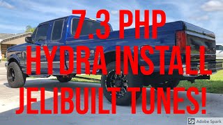 73 Powerstroke PHP Hydra Chip install with JELIBUILT tunes [upl. by Harima]