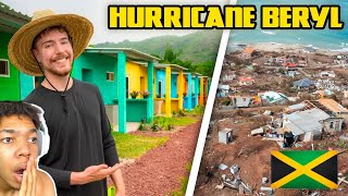 Did MrBeast 100 Houses in Jamaica Survive Hurricane Beryl [upl. by Sadoff573]