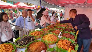 Historic Market in Yunnan China Authentic Food Bustling Hardworking Vendors Hub of Tradition [upl. by Jacey]