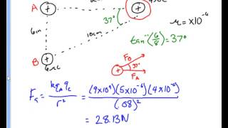 Coulombs Law with Angles [upl. by Tallou500]