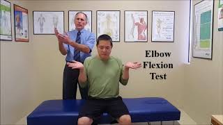 Elbow Flexion Test for Cubital Tunnel Syndrome [upl. by Yednarb433]