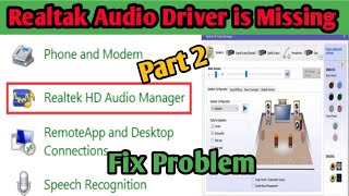 realtek hd audio manager windows10 not showingRealtek Audio Driver Not Showing Up In Device Manager [upl. by Antsirhc104]