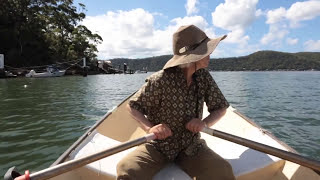 Artist Ana Pollak drawing on the Hawkesbury River [upl. by Snave]