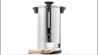 SYBO Commercial Grade Stainless Steel Percolate Coffee Maker Hot Water Urn for Catering [upl. by Inessa403]