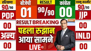 Election Result LIVE हरियाणा और जम्मू कश्मीर का फैसला  Haryana Election Result LIVE  JampK Result [upl. by Nallad]