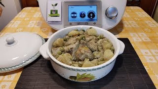 Carciofi patate e piselli in umido per bimby TM6 TM5 TM31 [upl. by Nytsirk]