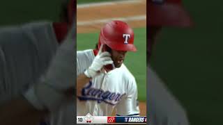 Josh Smith walks it off for the rangers mlb rangers walkoff homerun [upl. by Fernyak]