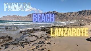 Day trip to Famara beach Lanzarote [upl. by Ahsietal]