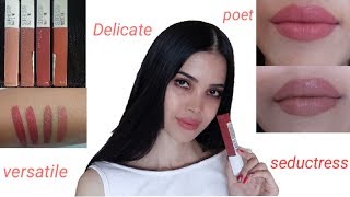 MAYBELLINE SUPERSTAY MATTE INK DELICATE SEDUCTRESS POET VERSATILE [upl. by Dweck872]