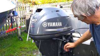 2013 Yamaha F40 hp outboard motor 4stroke  4SUW [upl. by Maryly708]