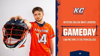 Mens Lacrosse vs Penn College  April 27 2024  KC Giants Full Game [upl. by Annaohj336]