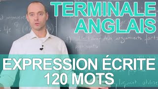 Expression écrite  120 mots  Le rappel de cours  ANGLAIS  Terminale  Les Bons Profs [upl. by Turpin241]