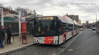 Nejdelší trolejbus v Praze pro linku na Letiště Praha 🚎 [upl. by Ettezus]