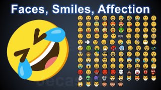 Emoji Meanings Part 1  Faces  Smiling  Affection  English Vocabulary [upl. by Eiramrebma614]