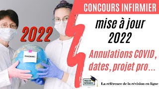 Concours IFSI 2022  Mises à jour annulation covid dates épreuves [upl. by Aivad]