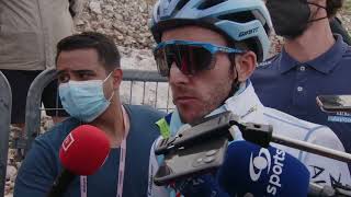 Simon Yates  Interview at the finish  Stage 9  Giro dItalia 2022 [upl. by Cacie]