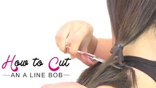 How to cut an a line bob [upl. by Lyons]