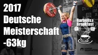 2017 Deutsche Meisterschaft Gewichtheben Frauen bis 63kg [upl. by Anotyal]