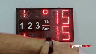 How does our padel scoreboard work Here are the instructions for use [upl. by Ahseal]