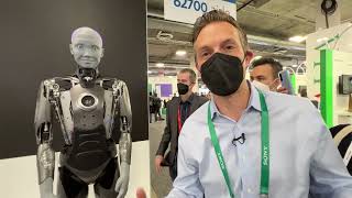 First in person demo ever of the Humanoid robot Ameca at CES 2022 [upl. by Radu]