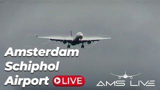 🔴 LIVE StormPia at Amsterdam Schiphol Airport  6 goarounds [upl. by Stoat]