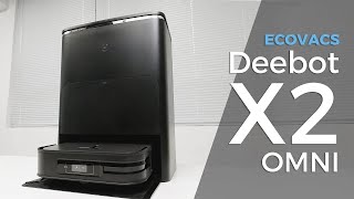 ECOVACS DEEBOT X2 OMNI Review probably best highend Vacuum Robot Cleaner [upl. by Sheri]